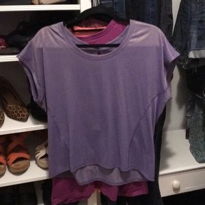 Lululemon sweaty or not crop tee
